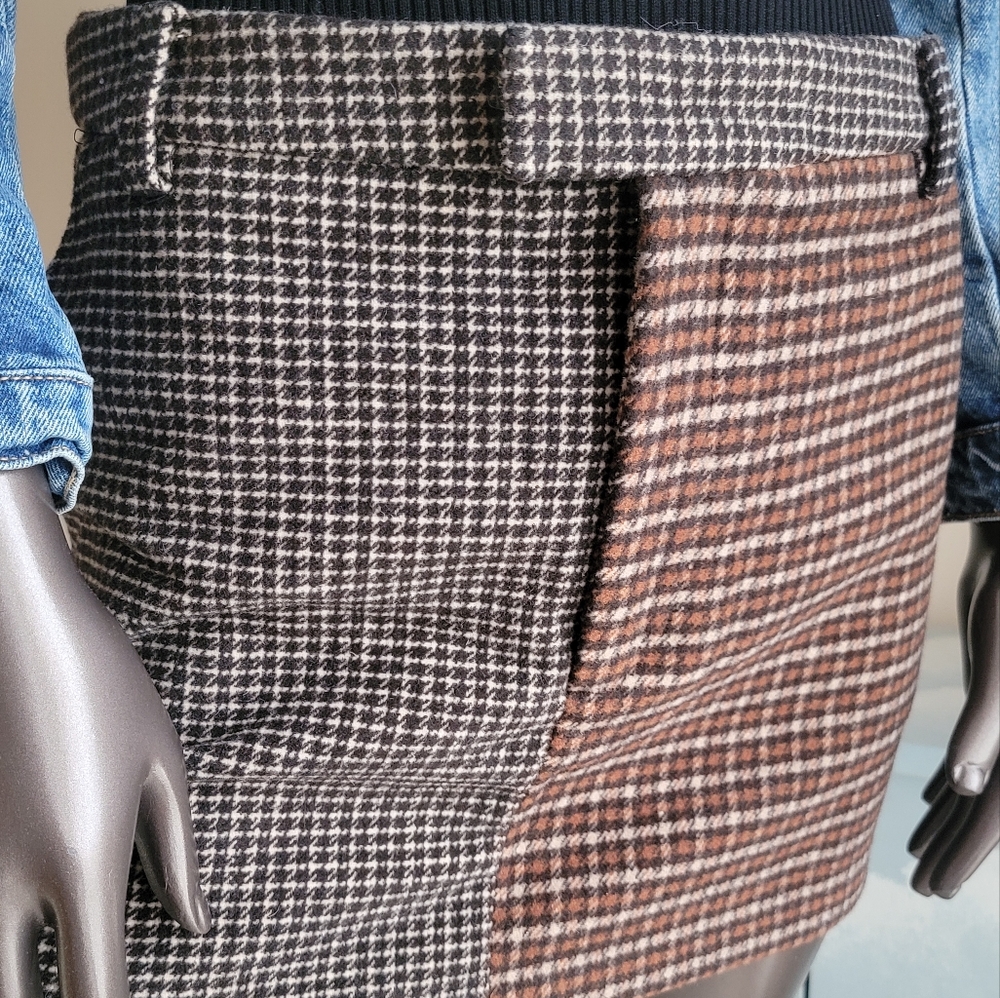 NWT Rails Prim Mixed Check Fall Miniskirt - Picture 3 of 15